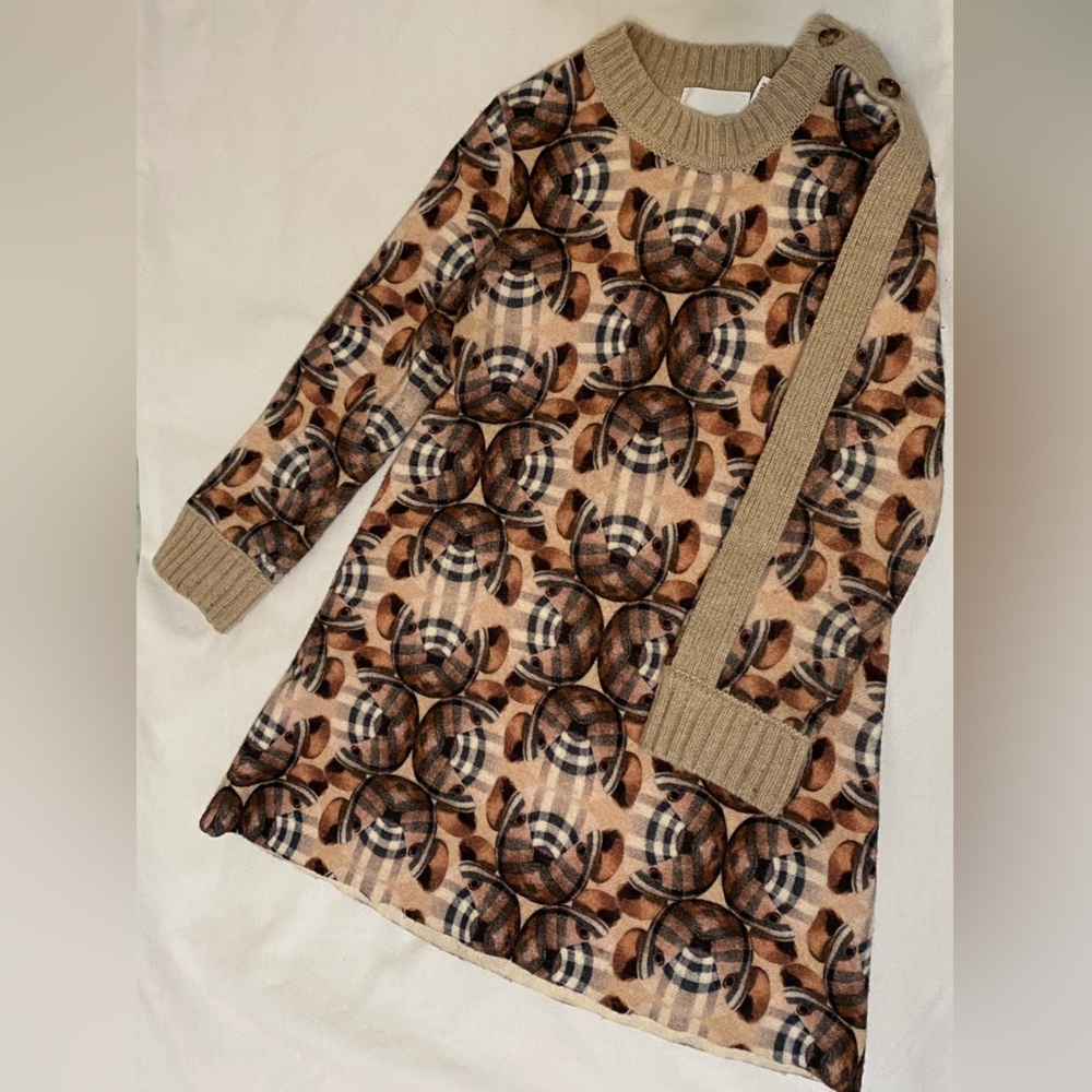 Burberry Girl's Kaleido Bear Dress size 2T